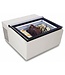 Schepijsvitrine | Tafelmodel | Wit | Opening klantzijde | 3x5 liter | (H)37,5x(B)67x(D)75cm