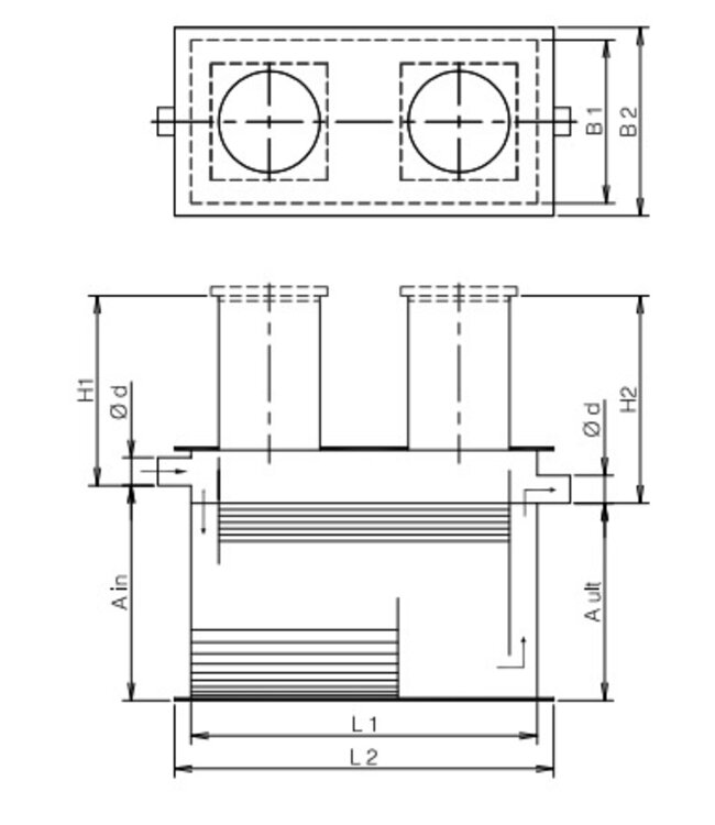 Vetafscheider NEN-EN 1825 gecertificeerd - ondergronds - 4L/ sec