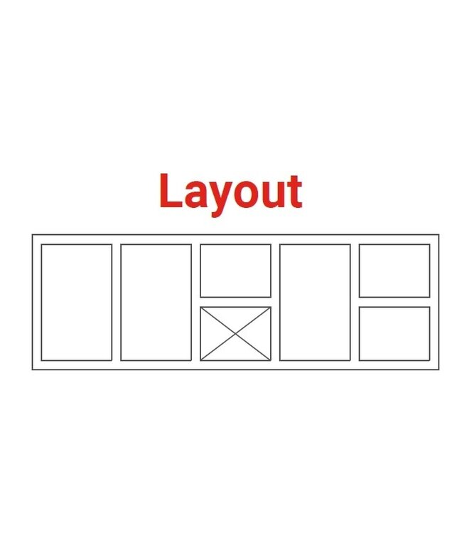 Pizzawerkbank | layout 5 | boven 12x 1/6GN | (H)85/90x(B)213x(D)70cm