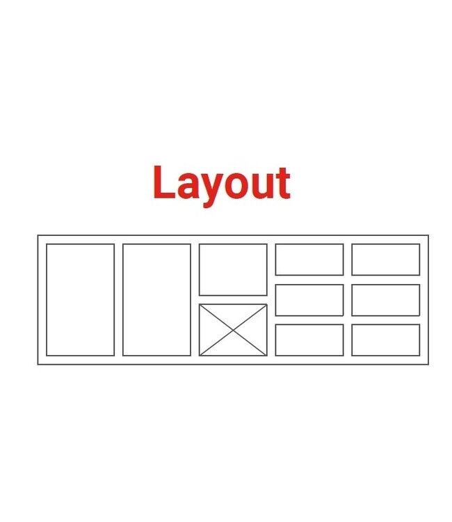 Pizzawerkbank | layout 12 | boven 12x 1/6GN | (H)85/90x(B)213x(D)70cm