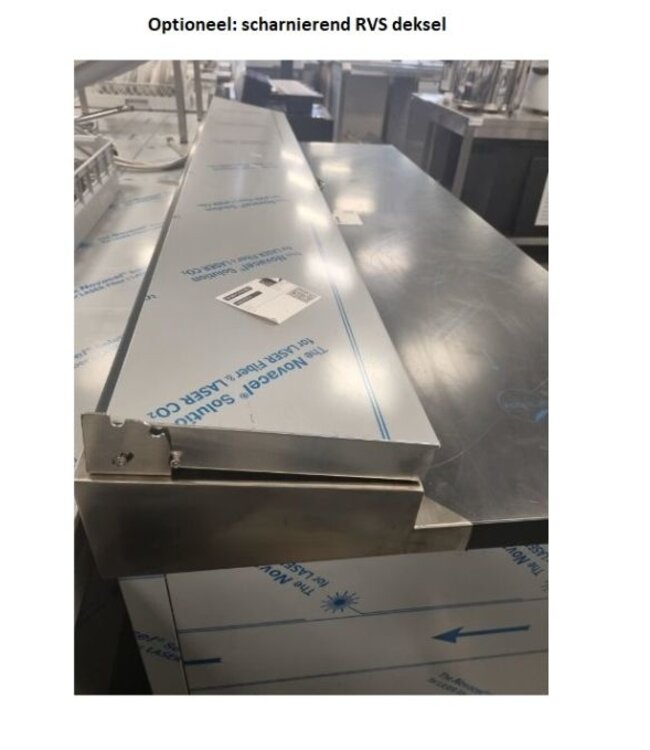 Pizzawerkbank | layout 7 | boven 7x 1/6GN | (H)85/90x(B)130x(D)70cm