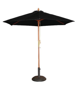 Parasol - rond 250cm - zwart