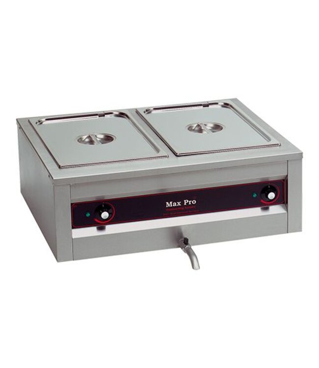 Bain-marie - Max Pro - 2x 1/1GN 20cm