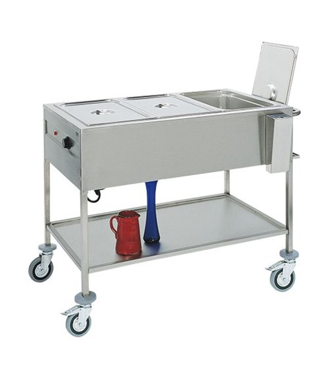 Bain-marie wagen - Max Pro - 3/1GN 20cm