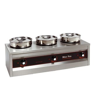 Max Pro Foodverwarmer - 3 potten