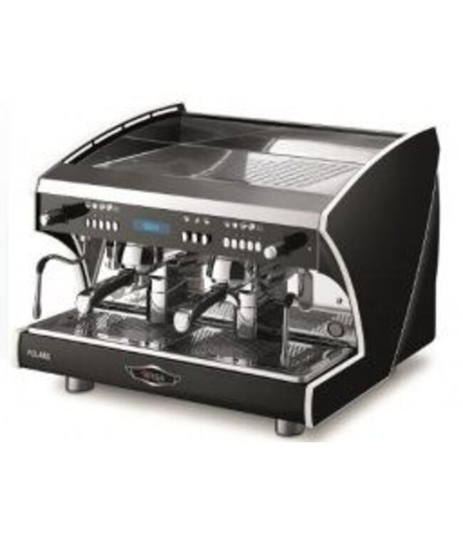 Wega Polaris EVD espresso machine - 2 groeps - zwart - (H)54 x (B)75 x (D)57cm