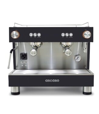 Ascaso Ascaso Bar One Ground espresso machine - 2 groeps - black wood - (H)54 x (B)56 x (D)45cm