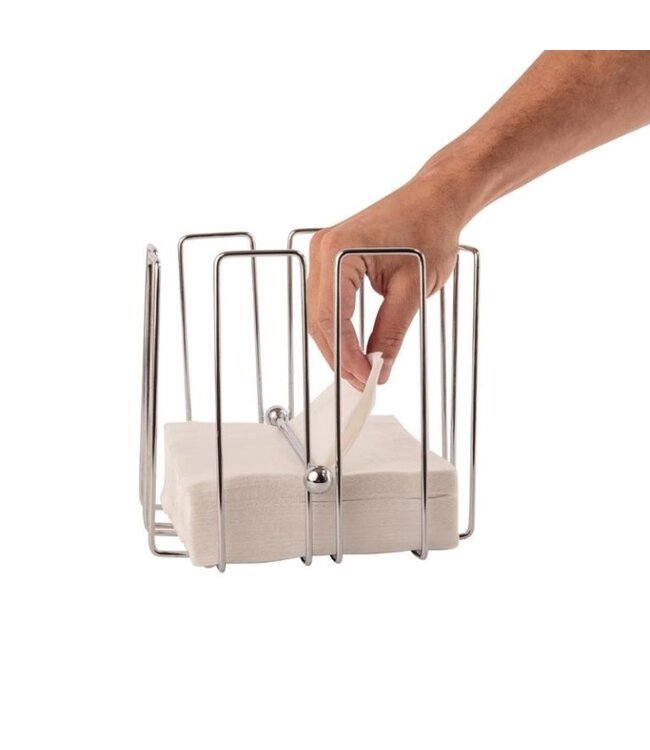 Servethouder - RVS - voor 150 servetten