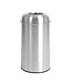 RVS afvalbak open-top - zilver - 40L