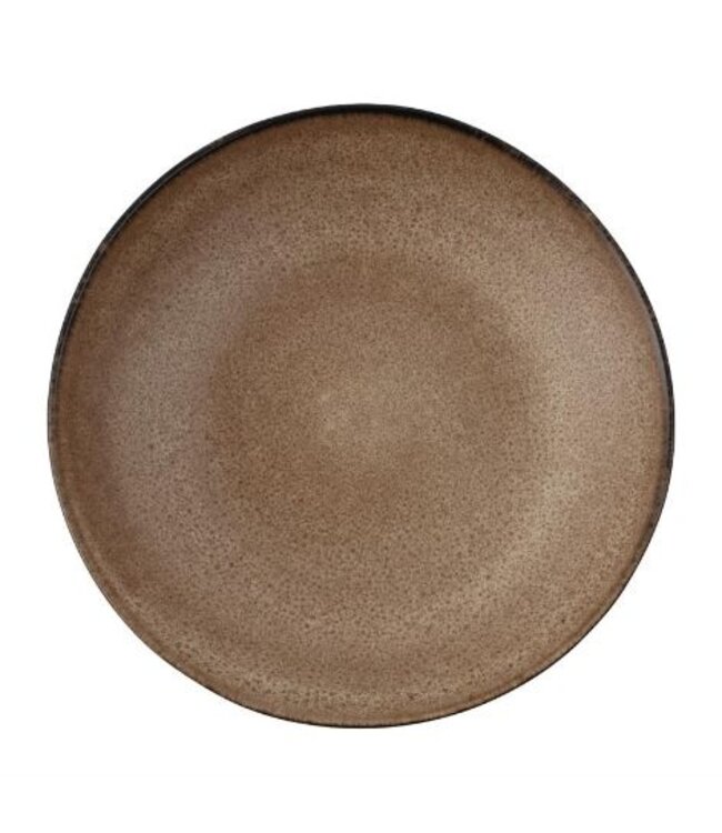 Platte kom - Olympia Build A Bowl - aardebruin - Ø25cm - 4 stuks