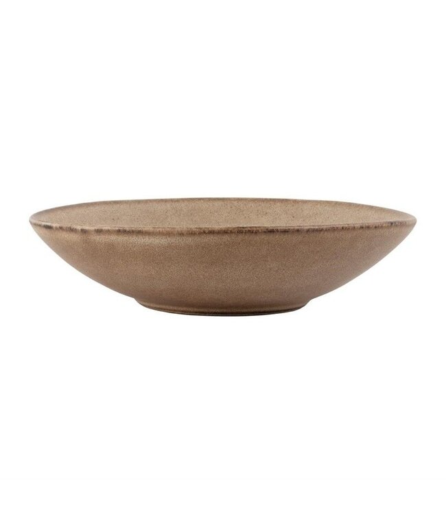 Platte kom - Olympia Build A Bowl - aardebruin - Ø25cm - 4 stuks
