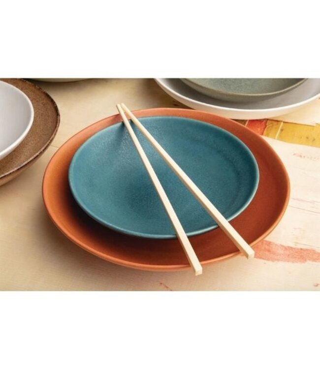 Platte kom - Olympia Build A Bowl - cantaloupe - Ø25cm - 4 stuks