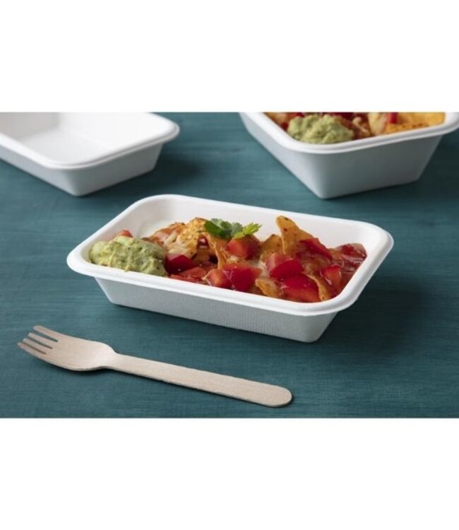 Composteerbare snackbakjes - 18cm - 50 stuks