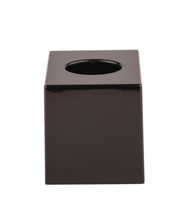 Tissue box - zwart - vierkant