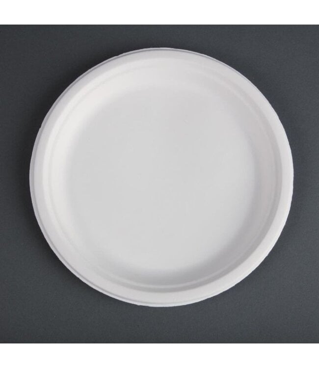 Composteerbare bagasse borden - 26cm