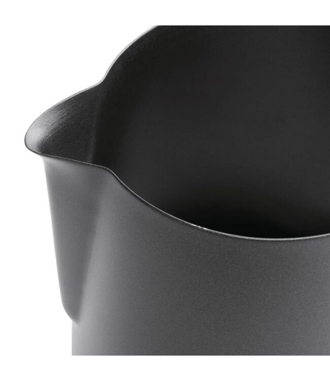 Melkschuimkan - matzwart - 34cl