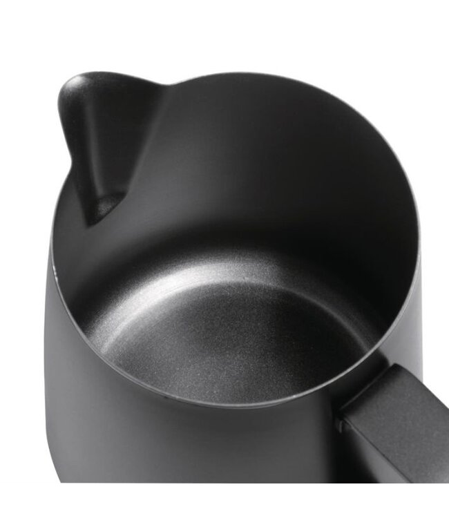 Melkschuimkan - matzwart - 34cl