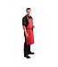 Horeca halterschort - rood - (L)96,5cm x (B)71,1cm