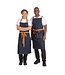 Whites Southside - halterschort horeca - (L)100 x (B)70cm - blauw denim