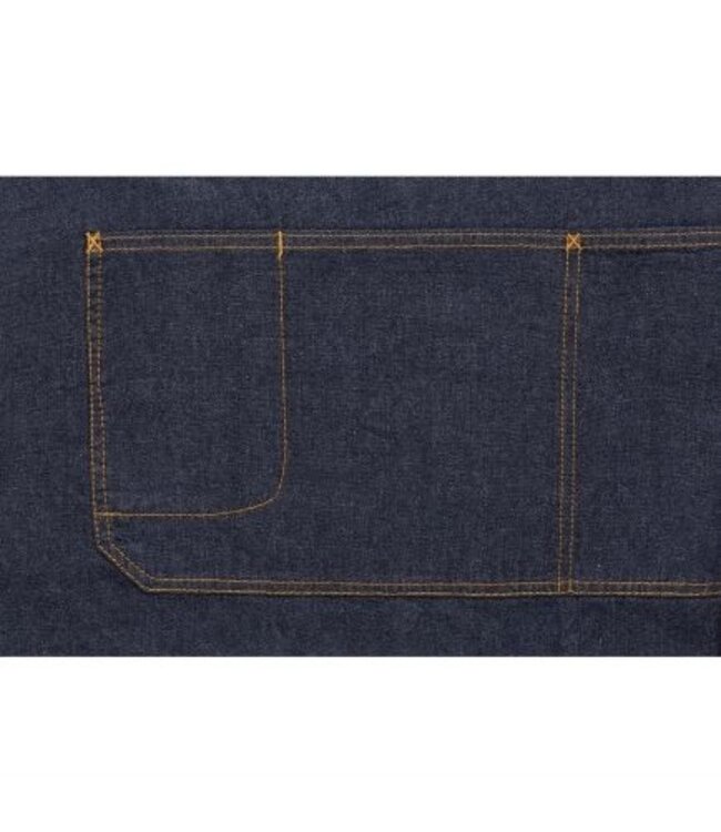 Urban Memphis schort - lang - indigo - (L)86,5cm x (B)76cm