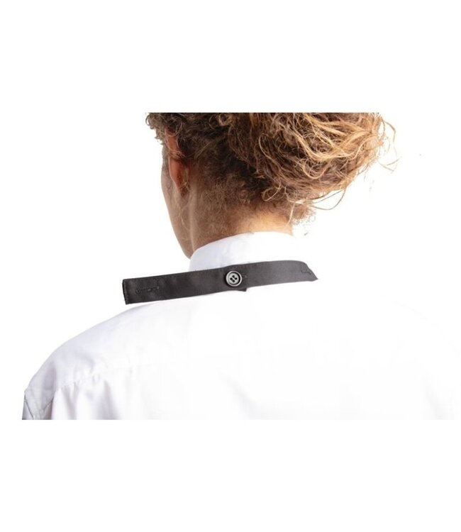 Horeca halterschort - V-hals - zwart - (L)83,8cm x (B)69,8cm