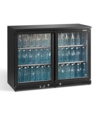 Gamko Flessenkoeling standaard | Gamko MG3/275G | 2-Deurs glasdeuren | 275 liter | Antraciet