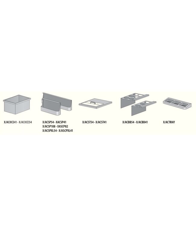 Flexbar flessenrek | Gamko | X/ACBB41 | Voor X/ACIICE41 | RVS