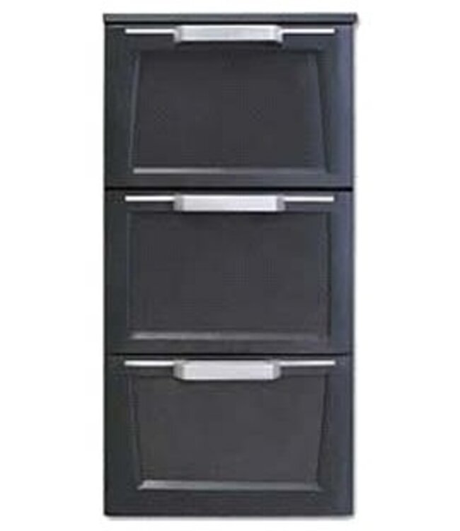 Flexbar deur segment | Gamko | X/6DA41K | 3x 1/3 lades | Met slot | Antraciet
