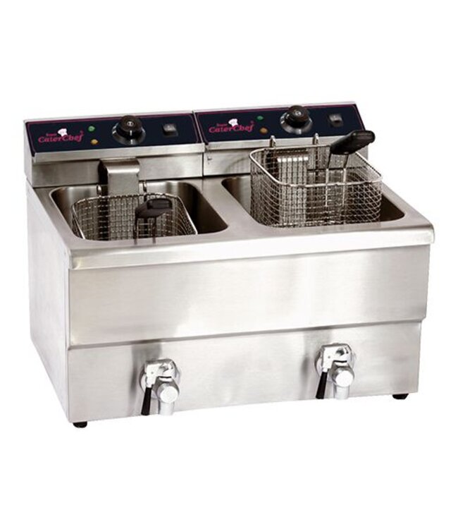 Friteuse CaterChef - 8+8 liter + tap