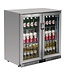 Polar Bar dubbel display koeling | klapdeur | RVS | 208L | (H)90x(B)90x(D)52