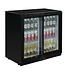 Bar dubbel display koeling | schuifdeur | zwart | 208L | (H)90x(B)90x(D)52