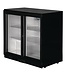 Bar dubbel display koeling | schuifdeur | zwart | 208L | (H)90x(B)90x(D)52