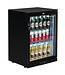 Polar Bar display koeling | klapdeur | zwart | 138L | (H)90x(B)60x(D)52