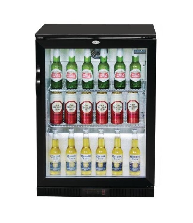 Bar display koeling | klapdeur | zwart | 138L | (H)90x(B)60x(D)52