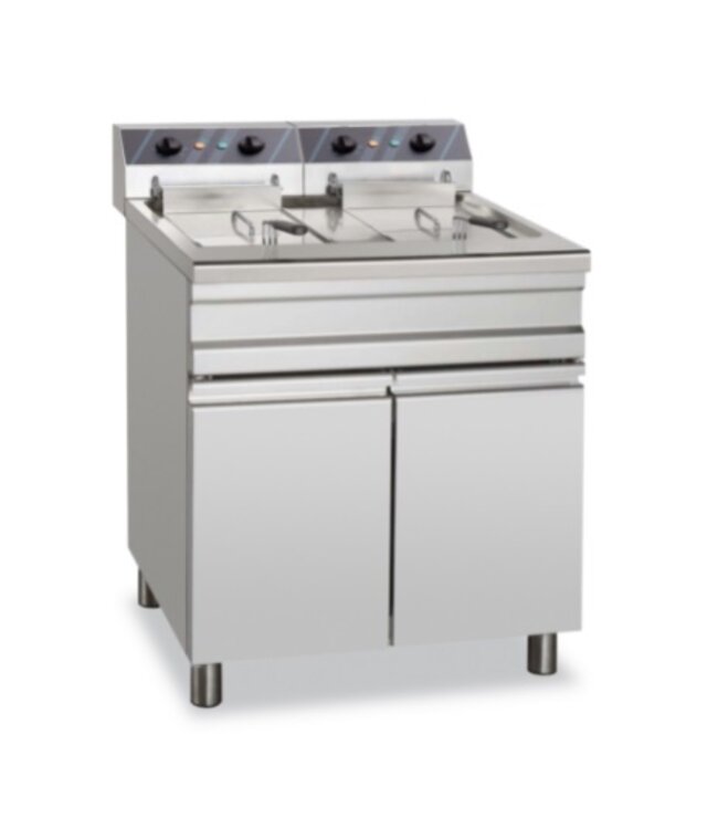 Friteuse | staand model | elektrisch |18-20 + 18-20 liter | 12+12kW | (B)75x(D)75,5x(H)84,5/98,5cm