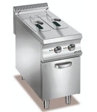 MBM Friteuse | staand model | elektrisch | 8+8 liter | 5,25+5,25kW | (B)40x(D)90x(H)85cm