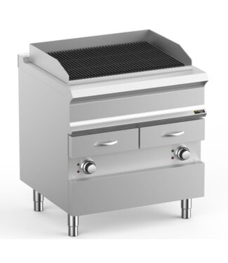 MBM Elektrische watergrill| staand model | 2x 6kW | (B)80x(D)73x(H)85cm