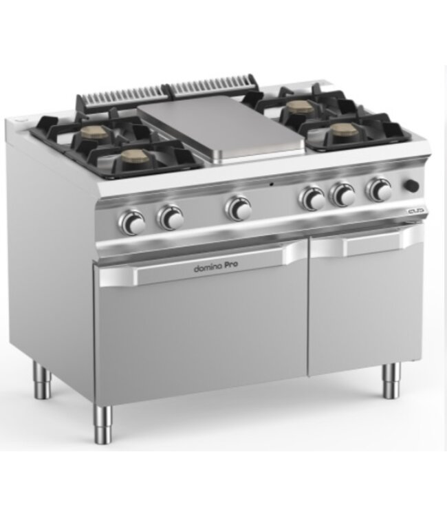 Gasfornuis | staand model | 4 branders 7kW | incl kookplaat en gas oven | (B)110x(D)73x(H)85cm