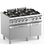 MBM Gasfornuis | staand model | 6 branders 7kW | incl gas oven | (B)110x(D)73x(H)85cm