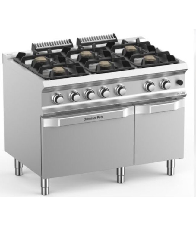 MBM Gasfornuis | staand model | 6 branders 5,5kW | incl gas oven | (B)110x(D)73x(H)85cm