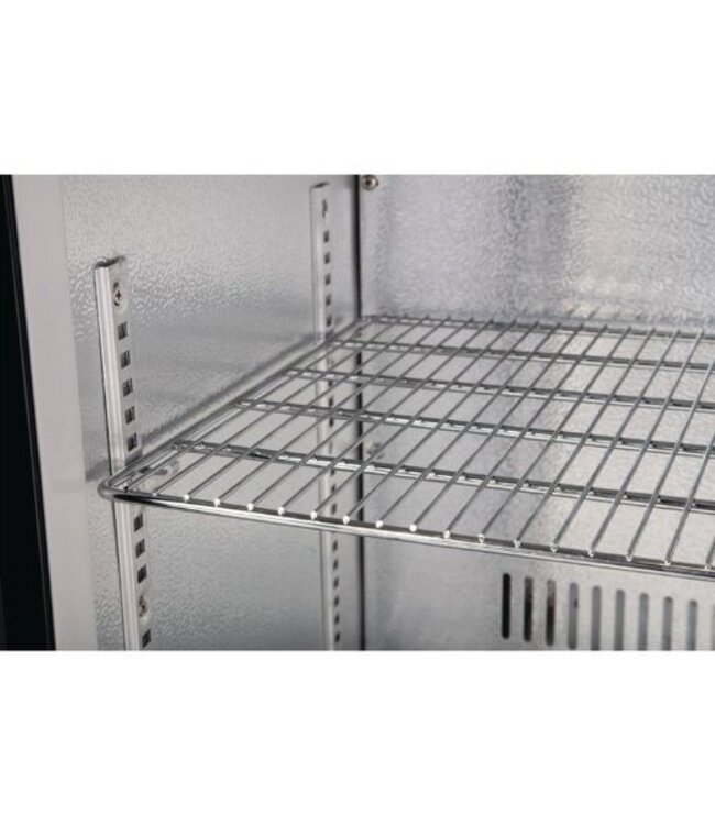 Bar triple display koeling | klapdeur | zwart | 330L | (H)90x(B)135x(D)52