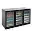 Bar triple display koeling | klapdeur | zwart | 330L | (H)90x(B)135x(D)52