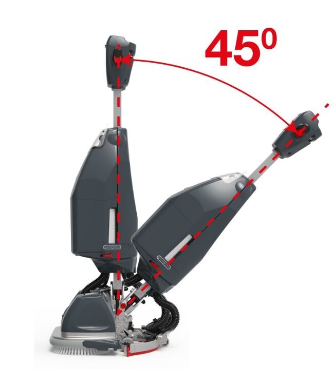 Compacte schrob-zuigmachine | 2,2L capaciteit | 140 toeren p/m