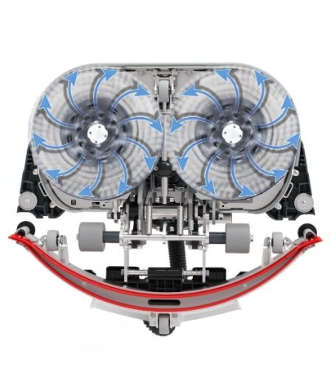 Compacte schrob-zuigmachine | 2,2L capaciteit | 140 toeren p/m