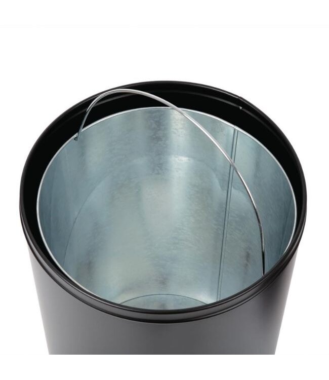 Afvalbak rond - open deksel