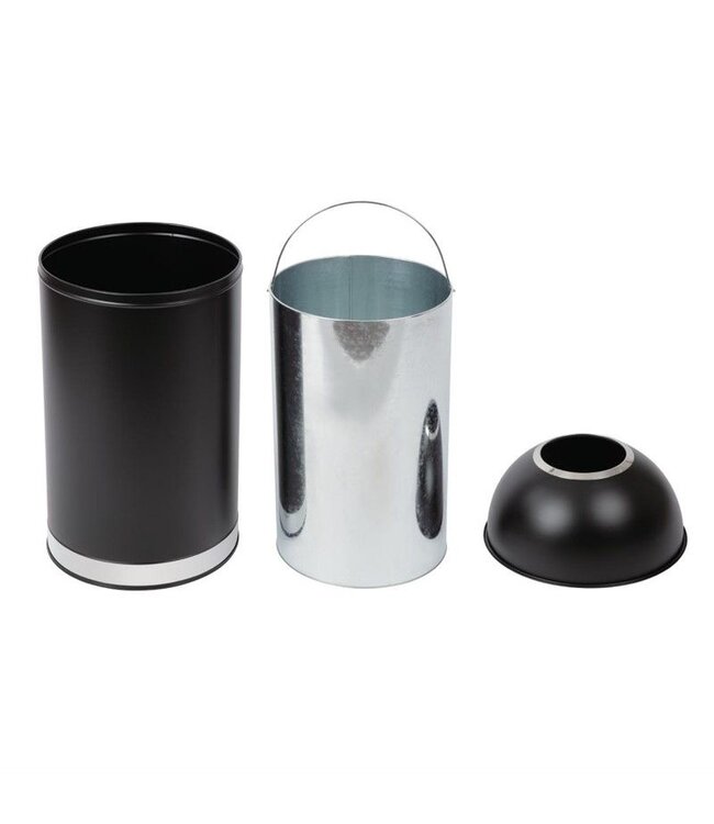 Afvalbak rond - open deksel