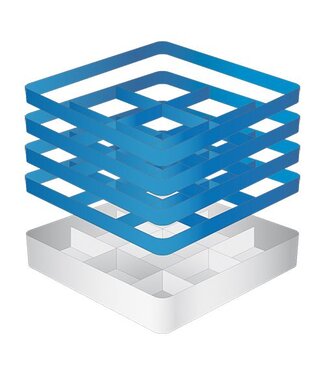 CaterRacks Glazenkorf - 9 vaks - CR09-4A