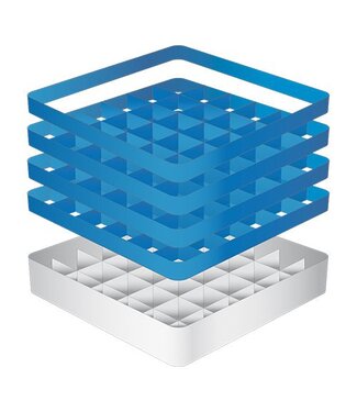 CaterRacks Glazenkorf - 36 vaks - CR36-4A