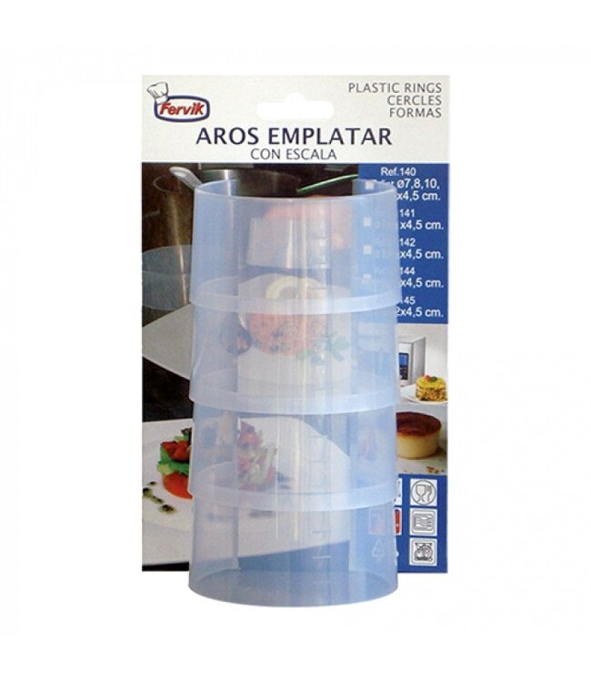 Rijstvorm kunststof - set 4 stuks - Ø8cm