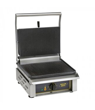 Roller Grill Panini rooster | contact grill | geribbeld | 3kW | (H)22x(B)43x(D)39